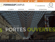 Tablet Screenshot of formasup-campus.com